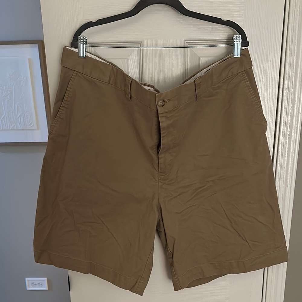 Men’s Oak Hill big & tall tan chino shorts